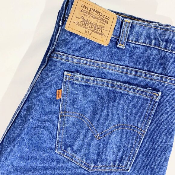 LEVI’s 619s Faded Medium Wash Jeans with Leather Patch Label / 34 waist / Medium - Picture 3 of 6